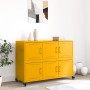 Cold-rolled steel sideboard in mustard yellow, 100.5x39x72 cm by , Sideboards - Ref: Foro24-846743, Price: 133,61 €, Discount: %