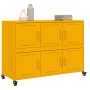 Cold-rolled steel sideboard in mustard yellow, 100.5x39x72 cm by , Sideboards - Ref: Foro24-846743, Price: 133,61 €, Discount: %