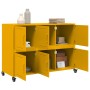 Cold-rolled steel sideboard in mustard yellow, 100.5x39x72 cm by , Sideboards - Ref: Foro24-846743, Price: 133,61 €, Discount: %