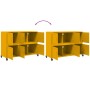 Cold-rolled steel sideboard in mustard yellow, 100.5x39x72 cm by , Sideboards - Ref: Foro24-846743, Price: 133,61 €, Discount: %