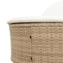 Double sun lounger with beige synthetic rattan cushions by , Loungers - Ref: Foro24-368650, Price: 252,91 €, Discount: %