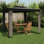 Gazebo with double anthracite gray fabric roof 2.94x2.94 m by , Tents and gazebos - Ref: Foro24-368445, Price: 357,85 €, Disc...