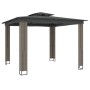 Gazebo with double anthracite gray fabric roof 2.94x2.94 m by , Tents and gazebos - Ref: Foro24-368445, Price: 357,85 €, Disc...