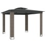 Gazebo with double anthracite gray fabric roof 2.94x2.94 m by , Tents and gazebos - Ref: Foro24-368445, Price: 357,85 €, Disc...