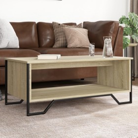 Mesa de centro madera de ingeniería roble Sonoma 100x51x40 cm de , Mesas de centro - Ref: Foro24-848480, Precio: 72,99 €, Des...