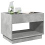 Mesa de centro con Infinity LED gris hormigón 70x50x50 cm de , Mesas de centro - Ref: Foro24-847661, Precio: 131,01 €, Descue...