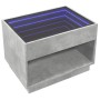 Coffee table with Infinity LED concrete gray 70x50x50 cm by , Coffee table - Ref: Foro24-847661, Price: 131,01 €, Discount: %