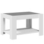 Mesa de centro madera de ingeniería blanco 73x53x45 cm de , Mesas de centro - Ref: Foro24-847546, Precio: 137,99 €, Descuento: %