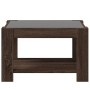 Mesa de centro y LED madera ingeniería marrón roble 73x53x45 cm de , Mesas de centro - Ref: Foro24-847552, Precio: 137,08 €, ...