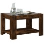 Center table and LED smoked oak engineered wood 73x53x45cm by , Coffee table - Ref: Foro24-847550, Price: 132,48 €, Discount: %