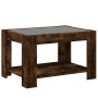 Center table and LED smoked oak engineered wood 73x53x45cm by , Coffee table - Ref: Foro24-847550, Price: 132,48 €, Discount: %