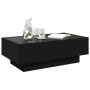 Mesa de centro con LED madera de ingeniería negro 90x50x30 cm de , Mesas de centro - Ref: Foro24-847519, Precio: 157,99 €, De...