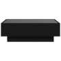 Mesa de centro con LED madera de ingeniería negro 90x50x30 cm de , Mesas de centro - Ref: Foro24-847519, Precio: 157,32 €, De...