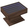 Mesa de centro y LED madera ingeniería marrón roble 70x50x45 cm de , Mesas de centro - Ref: Foro24-847538, Precio: 143,36 €, ...