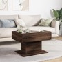 Center table and LED engineered wood in brown oak, 70x50x45 cm by , Coffee table - Ref: Foro24-847538, Price: 143,49 €, Disco...