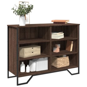 Engineered wood sideboard in brown oak 101x35.5x74.5 cm by , Sideboards - Ref: Foro24-848558, Price: 105,99 €, Discount: %