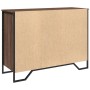 Engineered wood sideboard in brown oak 101x35.5x74.5 cm by , Sideboards - Ref: Foro24-848558, Price: 92,58 €, Discount: %