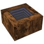 Mesa de centro y LED madera ingeniería roble ahumado 60x60x40cm de , Mesas de centro - Ref: Foro24-847571, Precio: 129,99 €, ...