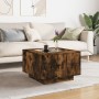 Center table and LED smoked oak engineered wood 60x60x40cm by , Coffee table - Ref: Foro24-847571, Price: 130,10 €, Discount: %