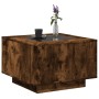 Center table and LED smoked oak engineered wood 60x60x40cm by , Coffee table - Ref: Foro24-847571, Price: 130,10 €, Discount: %