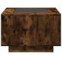 Center table and LED smoked oak engineered wood 60x60x40cm by , Coffee table - Ref: Foro24-847571, Price: 130,10 €, Discount: %