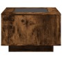 Center table and LED smoked oak engineered wood 60x60x40cm by , Coffee table - Ref: Foro24-847571, Price: 130,10 €, Discount: %