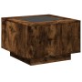 Mesa de centro y LED madera ingeniería roble ahumado 60x60x40cm de , Mesas de centro - Ref: Foro24-847571, Precio: 129,99 €, ...