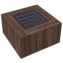 Mesa de centro y LED madera ingeniería marrón roble 60x60x40 cm de , Mesas de centro - Ref: Foro24-847573, Precio: 133,99 €, ...