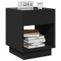 Bedside table with Infinity LED black 40x40x50 cm by , Nightstands - Ref: Foro24-3284078, Price: 80,54 €, Discount: %