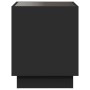 Bedside table with Infinity LED black 40x40x50 cm by , Nightstands - Ref: Foro24-3284078, Price: 80,54 €, Discount: %