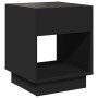 Bedside table with Infinity LED black 40x40x50 cm by , Nightstands - Ref: Foro24-3284078, Price: 80,54 €, Discount: %