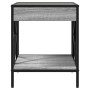 Coffee table with Infinity LED gray Sonoma 40x40x49 cm by , Nightstands - Ref: Foro24-3284099, Price: 75,09 €, Discount: %