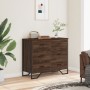 Engineered wood brown oak chest of drawers 91x35.5x74.5 cm by , Drawers - Ref: Foro24-3295306, Price: 158,78 €, Discount: %