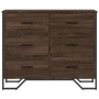 Cajonera de madera de ingeniería marrón roble 91x35,5x74,5 cm de , Cajoneras - Ref: Foro24-3295306, Precio: 158,78 €, Descuen...