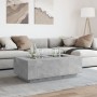 Coffee table with Infinity LED concrete gray 116x69x40 cm by , Coffee table - Ref: Foro24-3284059, Price: 229,78 €, Discount: %