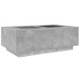 Coffee table with Infinity LED concrete gray 116x69x40 cm by , Coffee table - Ref: Foro24-3284059, Price: 229,78 €, Discount: %