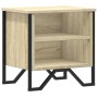 Bedside table made of plywood in oak color, measuring 40x30x40 cm. by , Nightstands - Ref: Foro24-848496, Price: 37,63 €, Dis...