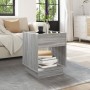 Coffee table with Infinity LED gray Sonoma 40x40x50 cm by , Coffee table - Ref: Foro24-847649, Price: 80,99 €, Discount: %