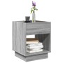 Coffee table with Infinity LED gray Sonoma 40x40x50 cm by , Coffee table - Ref: Foro24-847649, Price: 80,99 €, Discount: %