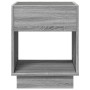 Coffee table with Infinity LED gray Sonoma 40x40x50 cm by , Coffee table - Ref: Foro24-847649, Price: 80,99 €, Discount: %