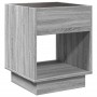 Coffee table with Infinity LED gray Sonoma 40x40x50 cm by , Coffee table - Ref: Foro24-847649, Price: 80,99 €, Discount: %