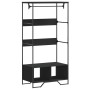 Engineered black wood wardrobe 90x50x180 cm by , Dresser Organizers and Bar Hangers - Ref: Foro24-848669, Price: 121,27 €, Di...