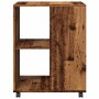 Mesa auxiliar ruedas madera ingeniería envejecido 55x60x78 cm de , Armarios archivadores - Ref: Foro24-853162, Precio: 87,73 ...