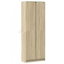 Aparador con LED madera ingeniería roble Sonoma 74x32,5x200 cm de , Aparadores - Ref: Foro24-3307893, Precio: 200,70 €, Descu...