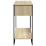 Mesa consola madera de ingeniería roble Sonoma 100x35x74,5 cm de , Mesas auxiliares - Ref: Foro24-848530, Precio: 61,00 €, De...