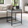 Coffee table with Infinity LED gray Sonoma 40x40x51 cm by , Coffee table - Ref: Foro24-847675, Price: 75,85 €, Discount: %