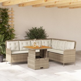 Gartensofagarnitur 2-teilig mit braunen Polyrattan-Kissen. von , Gartensets - Ref: Foro24-3262082, Preis: 488,20 €, Rabatt: %