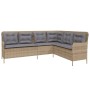 Garden sofa set 2 pieces and brown synthetic rattan cushions by , Garden sets - Ref: Foro24-3262089, Price: 465,92 €, Discoun...