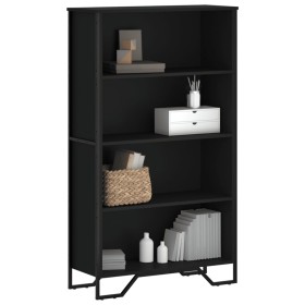 Estantería de madera de ingeniería negra 80x31x137,5 cm de , Librerías y estanterías - Ref: Foro24-848629, Precio: 91,99 €, D...