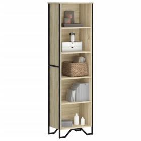 Estantería madera de ingeniería roble Sonoma 50x31x169 cm de , Librerías y estanterías - Ref: Foro24-848615, Precio: 83,99 €,...